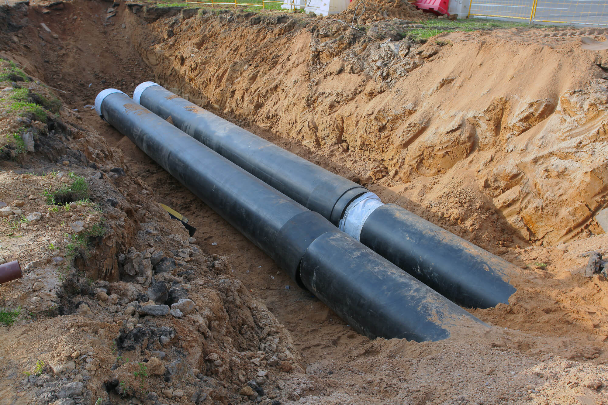 replacement of water pipes in